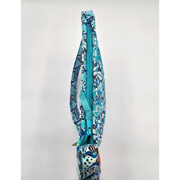 Vera Bradley Go Fish Trio Zip Hipster Bag Blue Convertible Adjustable Strap - Picture 7 of 8